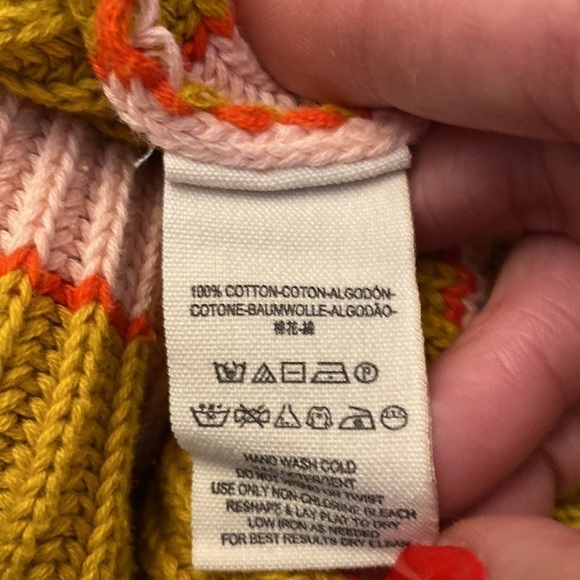 Free People Knitted Cropped Sweater S/P P2P 29” EUC - Picture 8 of 9